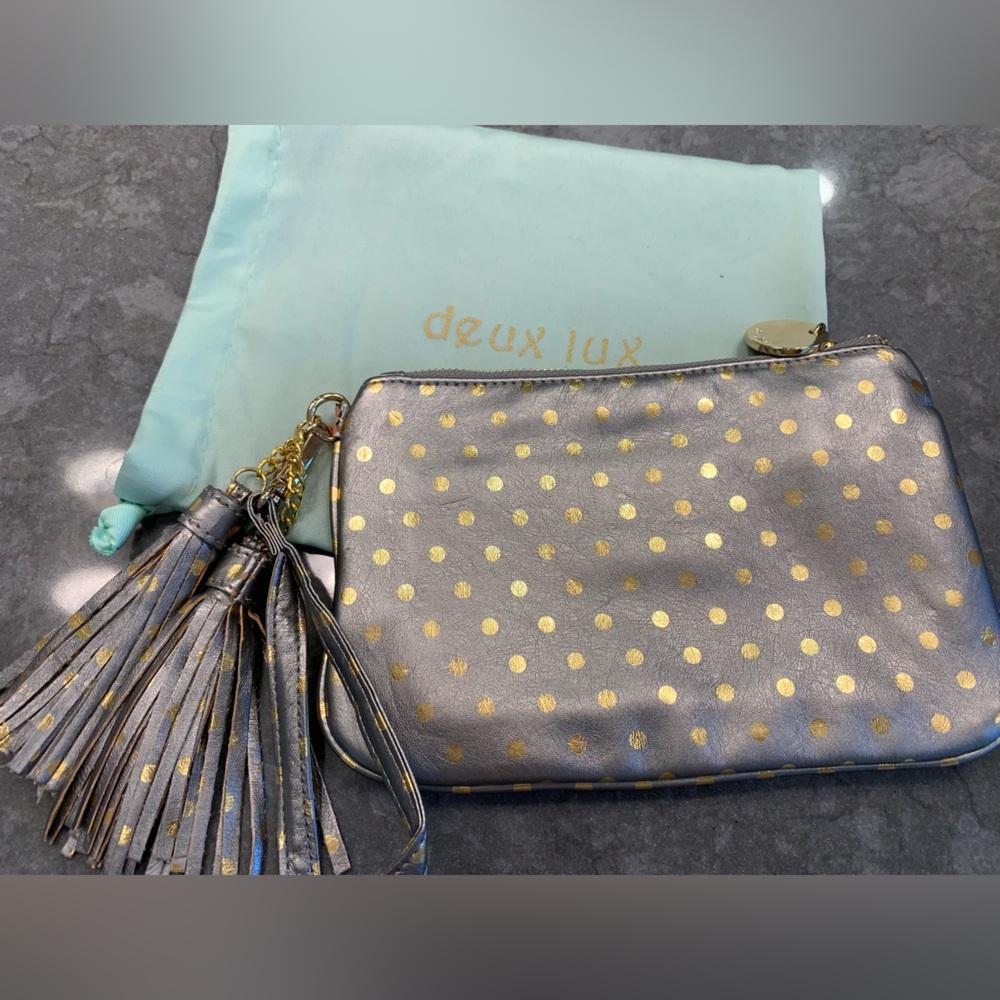 DEUX LUX wristlet with tassels